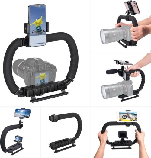 Ultimate Multi-Camera Stabilizer Rig: Elevate Your Vlogging Game with This Versatile Expansion Cage for GoPro, Canon, Nikon, Sony, and Smartphones!