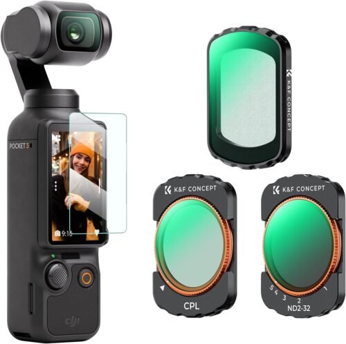 "Unlock Your Creativity: K&F Concept Magnetic Filter Trio for DJI Osmo Pocket 3 – ND & CPL Mastery in One Set!"