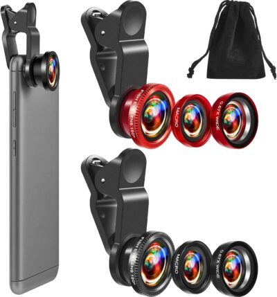 Ultimate 3-in-1 Smartphone Lens Set: Elevate Your Videos and Vlogs with Fisheye, Macro, and Wide Angle Magic!