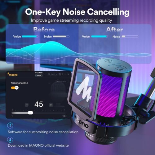 Elevate Your Sound: The MAONO DGM20S Gaming Microphone with Noise Cancellation & Ultimate Control for Streamers and Gamers - 이미지 2