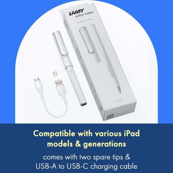 "Explore Precision: LAMY Safari Note+ White iPad Stylus with Palm Rejection & Ergonomic Design – Your Ultimate Writing Companion!" - Image 8