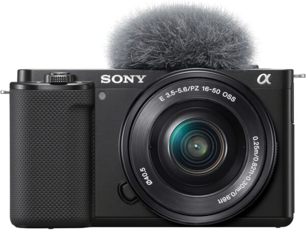Sony Alpha ZV-E10 - APS-C Interchangeable Lens Mirrorless Vlog Camera Kit - Black - Image 2