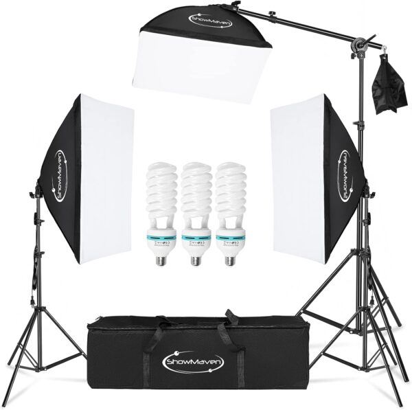 Illuminate Your Creations: The Ultimate Professional Softbox Lighting Kit for Stunning Portraits and Videos