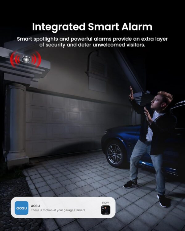 "Revolutionize Home Safety: AOSU 2-Minute DIY Solar Security Camera Kit with Stunning 2K Night Vision and No Subscription Fees!" - Image 9