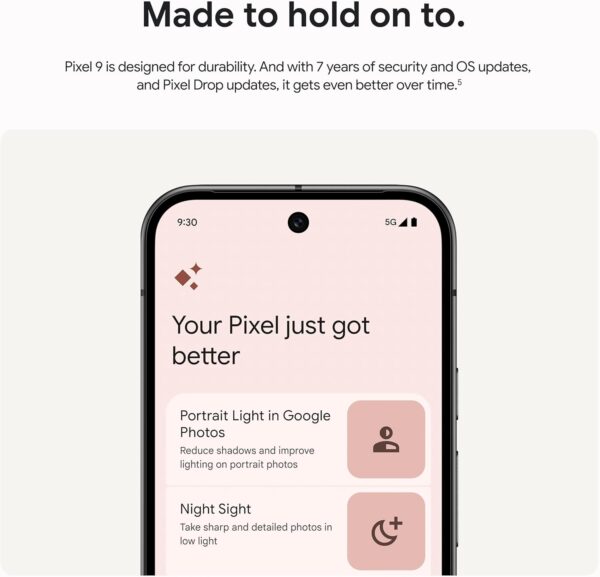 Unleash the Power: Google Pixel 9 - Unlocked Android Marvel with Gemini, All-Day Battery, Stellar Camera, and 6.3" Actua Display in Peony - 128 GB! - Image 7