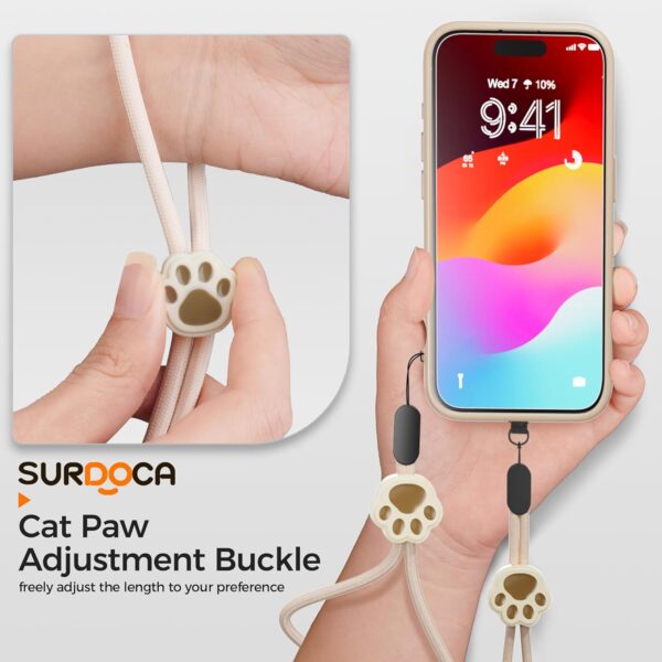 SURDOCA Adjustable Phone Lanyard, Camera Wrist Strap, Nylon Wrist Lanyard, Phone Wristlet, Anti Theft Phone Strap, Lanyard for Earphone, USB Flash Drive, ID Name Tag Badge - Image 2