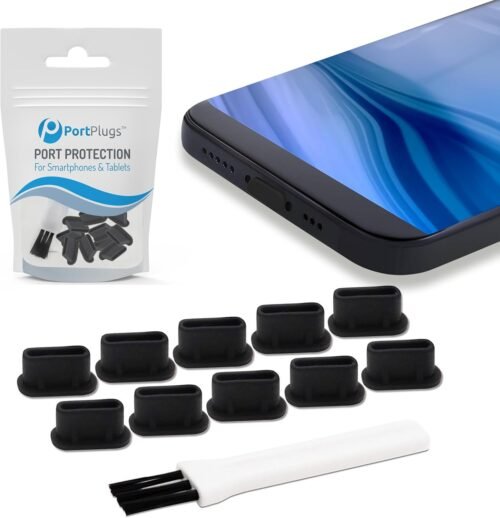 "Ultimate Protection: 10-Pack USB-C Dust Plugs for iPhone, Galaxy, Pixel, and More!"