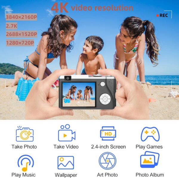 "Magic Moments: Explore the World with Our 2.4-Inch Zoomable Kids Camera – Captures Every Adventure!" - Image 4