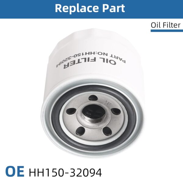 Maintenance Filter Kit Compatible With Kubota RTV-X1140 RTV-X1100C RTV-X1120D Utility Vehicle OE# HH150-32094 6A320-59930 HHK70-14070 HHK32-16770 1G319-11210 - Image 3