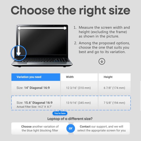 "VINTEZ 15.6-Inch Blue Light Shield: Your Ultimate Anti-UV Eye Guard for Laptops and Monitors" - Image 6