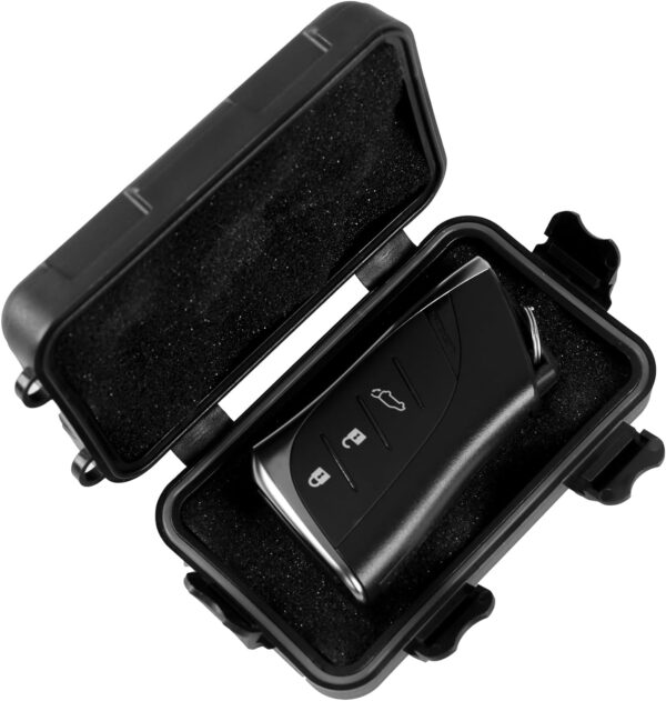 Magnetic Key Box, Hide A Key Magnetic Car Key Holder Key Hider, Waterproof Hidden Key Holder Car Key Case for Outdoor Travel, Magnetic Key Box for Under Car Vehicles (2, Black) - Image 7