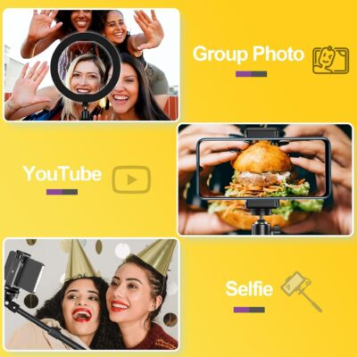 Radiant Moments: The EMART 10" Adjustable Ring Light & Tripod Kit for Perfect Selfies, Makeup Magic, and Stunning Videos! - 이미지 6
