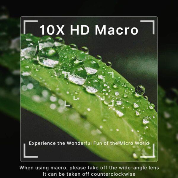 Wide Angle Lens for Sony ZV1 ULANZI WL-1 ZV1 18mm Wide Angle/ 10X Macro 2-in-1 Additional Lens for Sony ZV1/RX100 VII Camera - Image 3
