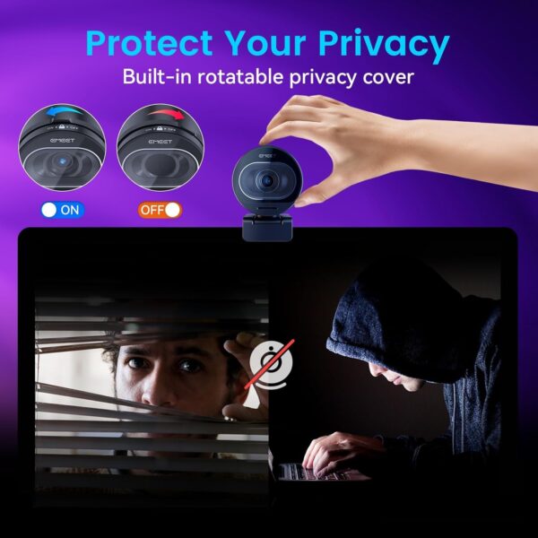Transform Your Streaming Experience: EMEET S600 4K Webcam with Sony Sensor and Advanced Features - Image 7