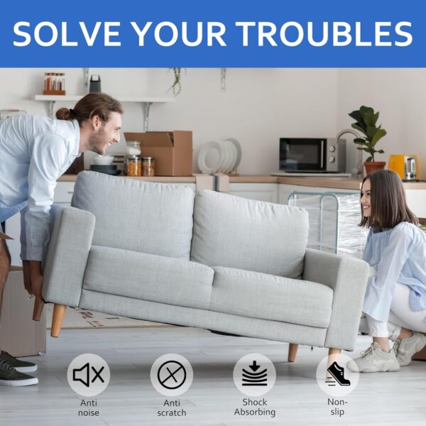 Revolutionary Anti-Slip Rubber Pads: 5" x 40" Self-Adhesive Strips to Shield Your Hardwood Floors! - Image 5
