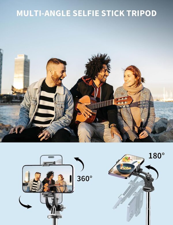 "Ultimate 71-Inch All-in-One Tripod & Selfie Stick: The Perfect Travel Companion for Your Phone and Camera!" - Image 7