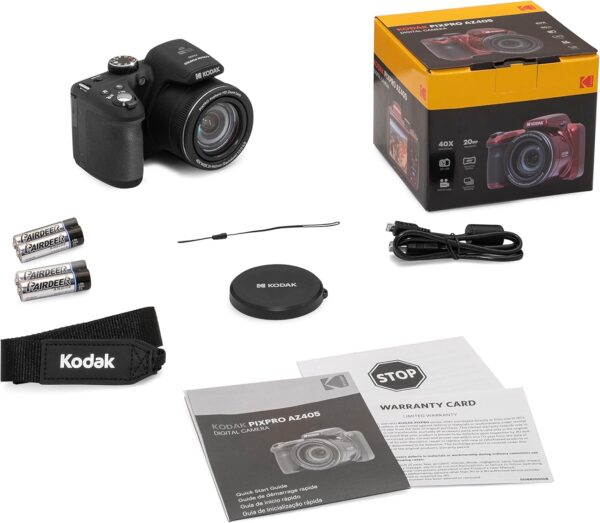 Unleash Your Creativity: The KODAK PIXPRO AZ405-BK 20MP Camera with 40X Zoom and 1080P HD Vlogging Power - Image 9