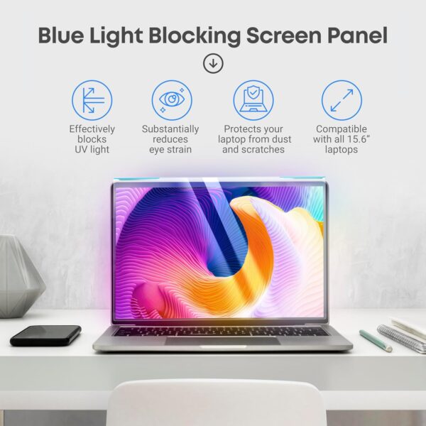 "VINTEZ 15.6-Inch Blue Light Shield: Your Ultimate Anti-UV Eye Guard for Laptops and Monitors" - Image 3