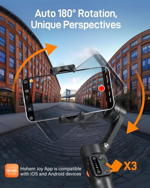"Capture the Moment: The Ultimate Portable 3-Axis Gimbal Stabilizer for Your iPhone and Android Adventures!" - 이미지 8
