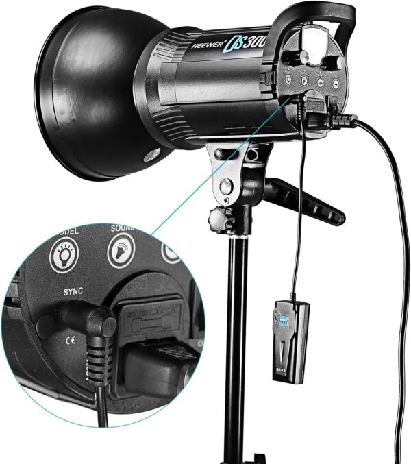 Neewer 16 channels RT-16 Wireless Studio Flash Trigger, Compatible with Neewer S101-300W, S101-400W, S101-300W PRO, S101-400W PRO and Other Studio Lights - Image 4
