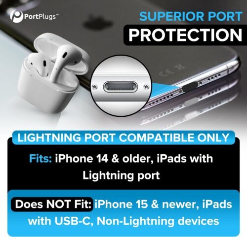 "Ultimate Protection: 10-Pack Clear Port Plugs for iPhone & AirPods with Handy Cleaning Brush!" - 이미지 3