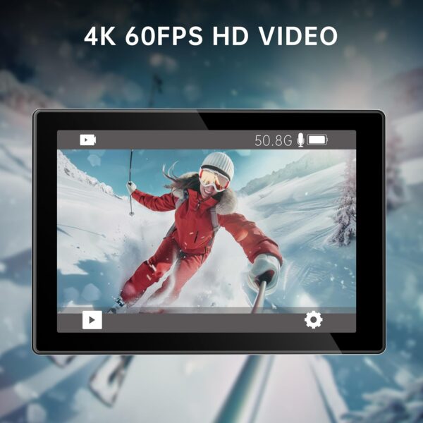 Unleash Adventure: The Ultimate 4K Action Camera with Dual Screens & 132FT Depth Capability! - Image 3