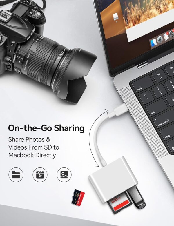 "Ultimate 3-in-1 USB-C SD Card Reader: Your Go-To Adapter for iPhone 15/16, iPad, Mac & More!" - Image 3