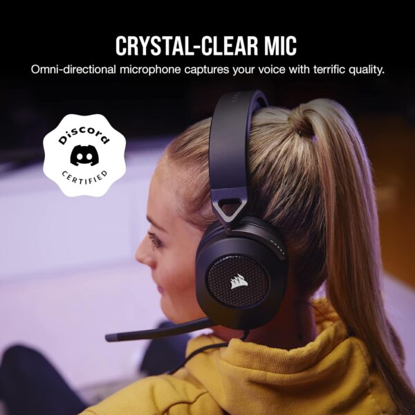 "CORSAIR HS65 SURROUND: The Ultimate Multiplatform Wired Gaming Headset with Dolby Atmos and Custom SoundID" - Image 4