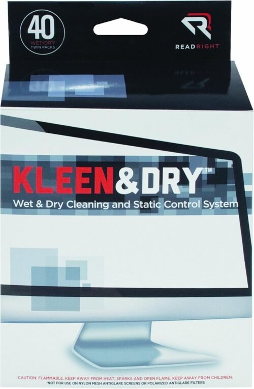 Revolutionize Your Clean: RR1305 Two-Step Screen Kleen Wet & Dry Wipes – 40 Count 5x5 Magic! - 이미지 3