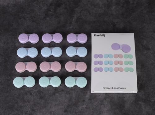 Vibrant 12-Piece Travel Contact Lens Case Set: The Perfect Portable Kit for Daily Adventures! - 이미지 7