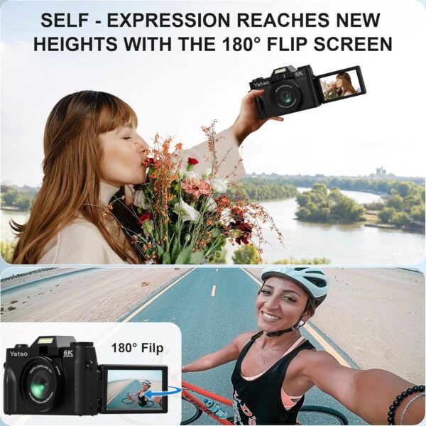 Capture Your Adventures: The Yatao 6K 64MP Camera Revolution for Vloggers and Photographers - Image 5