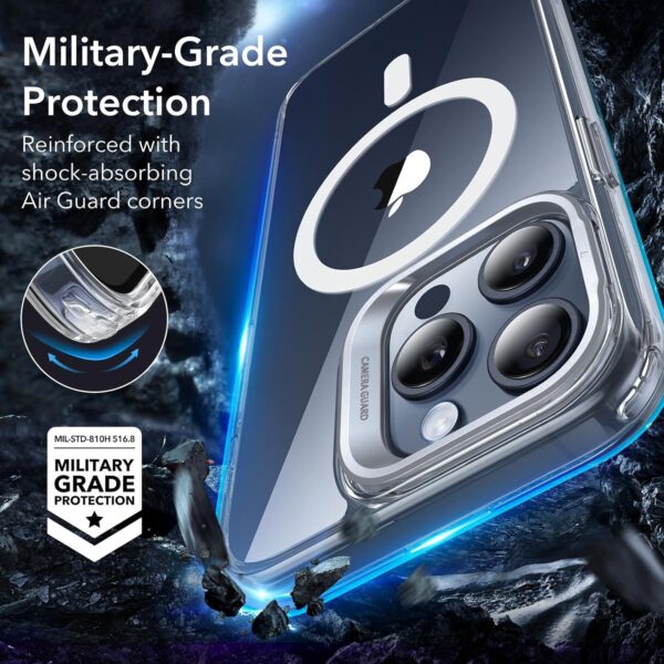 Unleash Style and Strength: ESR MagSafe-Compatible Case for iPhone 15 Pro Max with Integrated Stand and Scratch Defense - Image 7