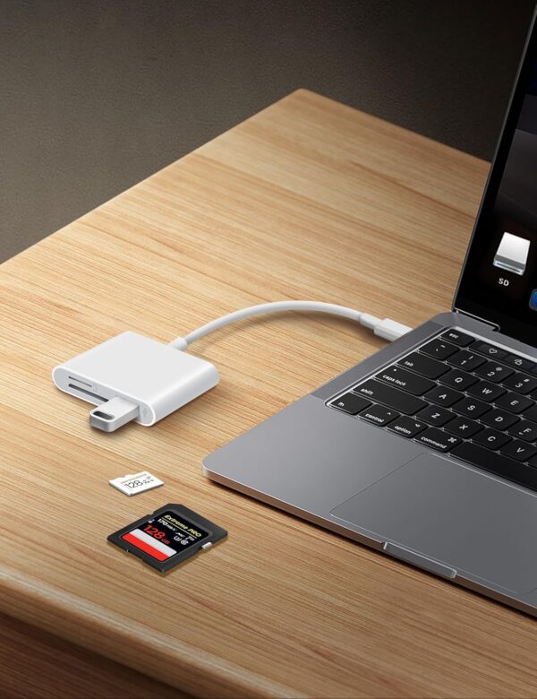 "Ultimate 3-in-1 USB-C SD Card Reader: Your Go-To Adapter for iPhone 15/16, iPad, Mac & More!" - Image 6