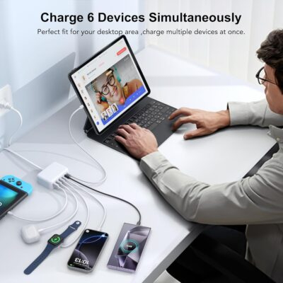 TurboCharge Hub: 100W GaN 6-Port Power Station for All Your Devices! - 이미지 5