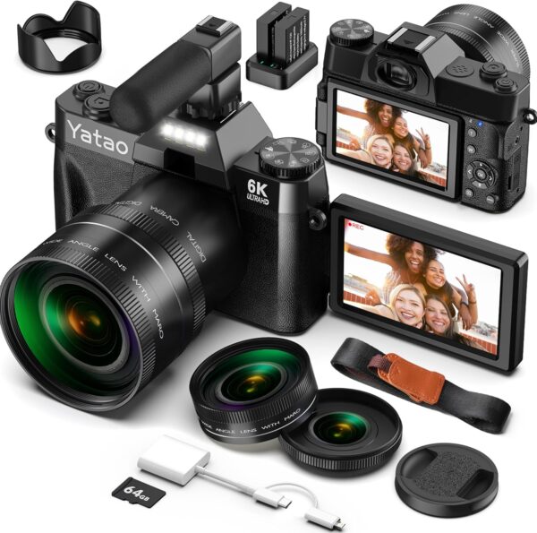 Capture Your Adventures: The Yatao 6K 64MP Camera Revolution for Vloggers and Photographers