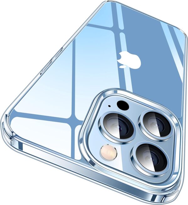 "Unyielding Clarity: CASEKOO Shockproof Crystal Case for iPhone 13 Pro - Military Grade, No-Yellowing Protection!"