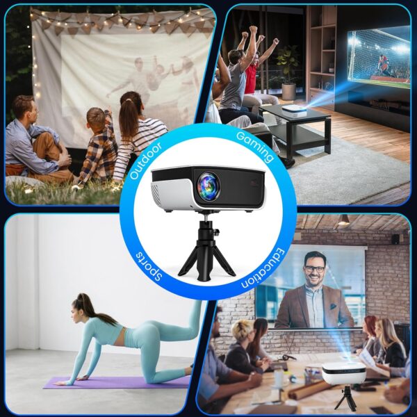 Ultimate Movie Nights: Portable 1080P Mini Projector for Home & Outdoor Entertainment - Compatible with All Your Devices! - Image 7