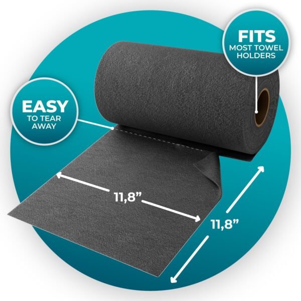 100 Pack Microfiber Cleaning Cloth Roll - Tear Away Reusable Paper Towels Washable, 11.8" Ultra Absorbent Cleaning Supplies for Housekeeping, Cleaning Rags Microfiber Towel, Lint Free Cloth Value Pack - Image 3