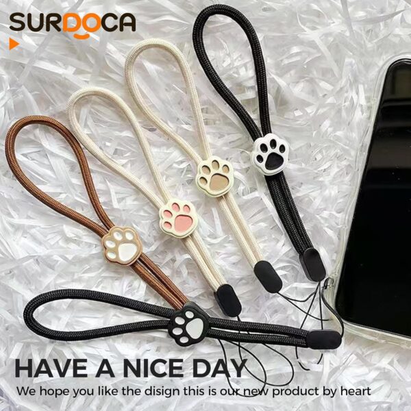 SURDOCA Adjustable Phone Lanyard, Camera Wrist Strap, Nylon Wrist Lanyard, Phone Wristlet, Anti Theft Phone Strap, Lanyard for Earphone, USB Flash Drive, ID Name Tag Badge - Image 6