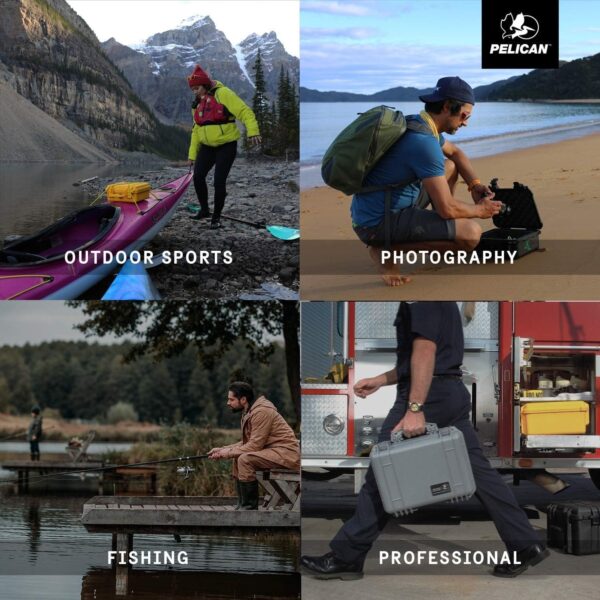 Pelican 1200 Case With Foam (Black) - Image 4