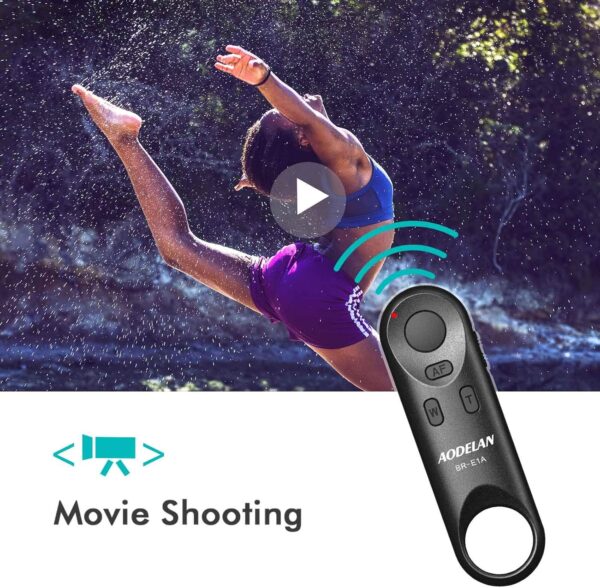 AODELAN Camera Remote Control for Canon EOS RP, EOS R, R5, R6, M50, M50 II, 6D Mark II, 77D, 850D, 800D, 200D, 250D, EOS Rebel SL2, Rebel T7i, T8i, 90D, EOS M6 Mark II, SX70 HS; Replaces Canon BR-E1 - Image 8