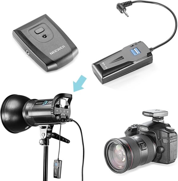 Neewer 16 channels RT-16 Wireless Studio Flash Trigger, Compatible with Neewer S101-300W, S101-400W, S101-300W PRO, S101-400W PRO and Other Studio Lights - Image 3