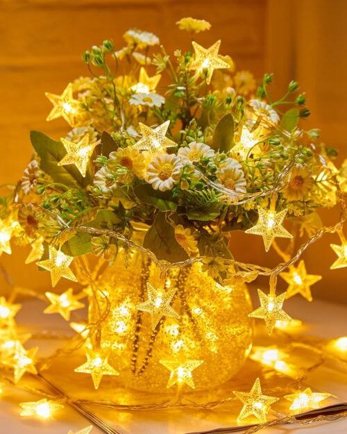 Enchanting 17 ft Starry LED Fairy Lights: Battery-Powered, Waterproof Decor for Every Occasion! - 이미지 9