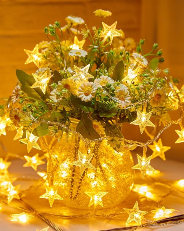 Enchanting 17 ft Starry LED Fairy Lights: Battery-Powered, Waterproof Decor for Every Occasion! - Image 9