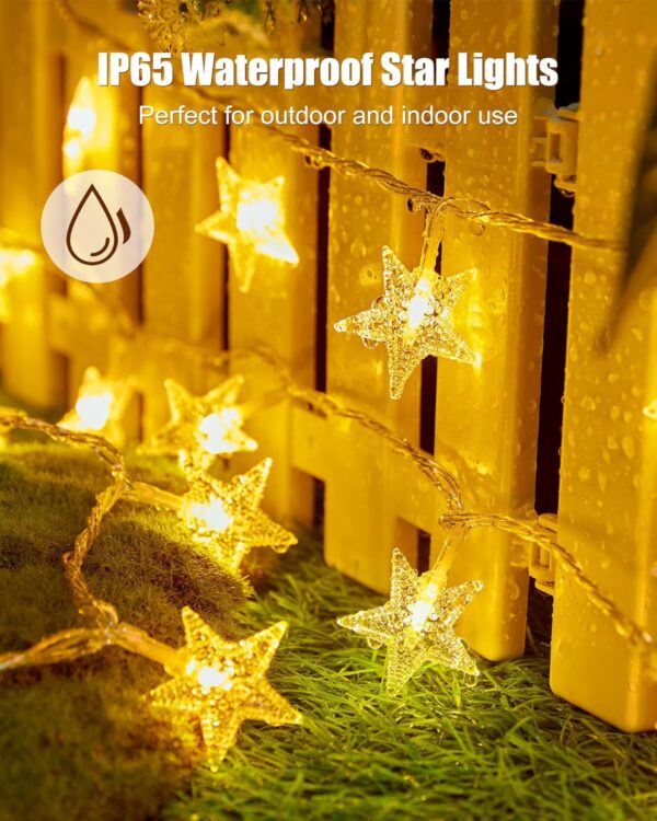 Enchanting 17 ft Starry LED Fairy Lights: Battery-Powered, Waterproof Decor for Every Occasion! - Image 8