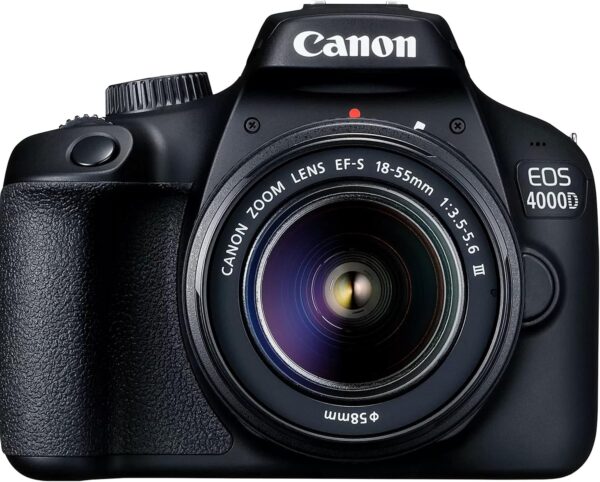 Canon EOS 4000D / Rebel T100 DSLR Camera w/EF-S 18-55mm F/3.5-5.6 Zoom Lens + 64GB Memory, Filters,Case, Tripod, Flash, and More (34pc Bundle) (Renewed) - Image 2