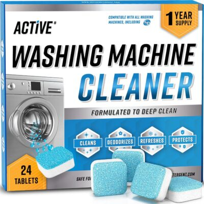 "Refresh Your Washer: Eco-Friendly 24-Pack Deep Cleaning Tablets for a Sparkling Clean and Odor-Free Laundry Experience!"