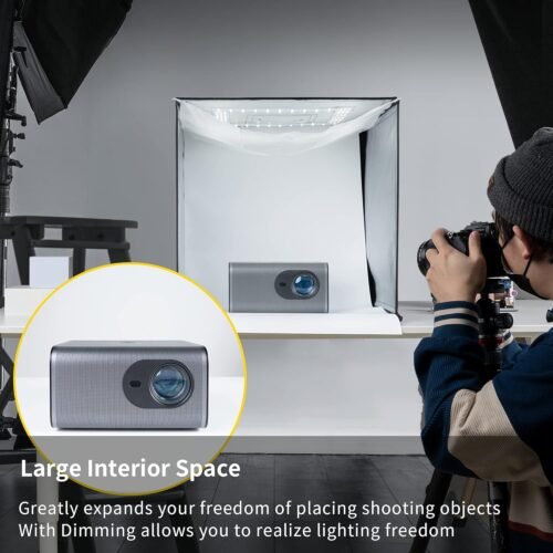 Illuminate Your Shots: The Ultimate 20'' Photo Studio Light Box with 120 LEDs and Vibrant Backdrops for Captivating Still Life Photography - 이미지 4