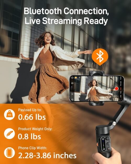 "Capture the Moment: The Ultimate Portable 3-Axis Gimbal Stabilizer for Your iPhone and Android Adventures!" - 이미지 6
