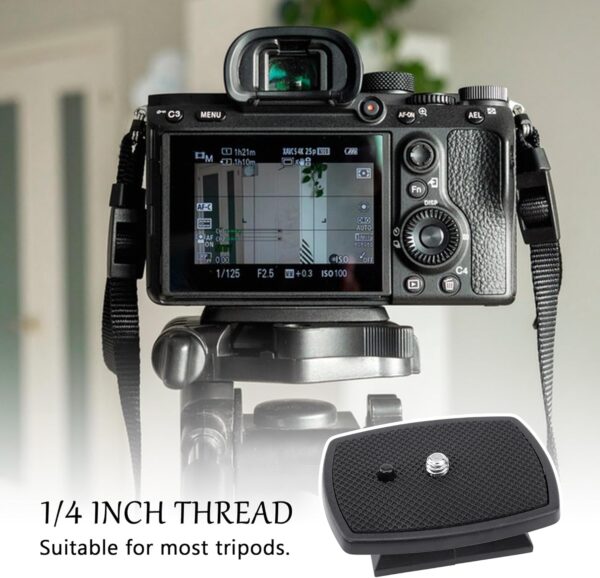 BlingKingdom Camera Quick Release QR Plate, Adapter for Tripods and Cameras - Image 4